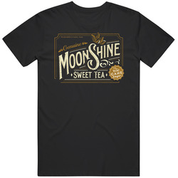 Genuine Moonshine Sweet Tea Label Logo Mens Cotton Tee T Shirt