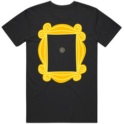 Friends Picture Frame Door Viewer 90s Tv Show Fan Mens Cotton Tee T Shirt
