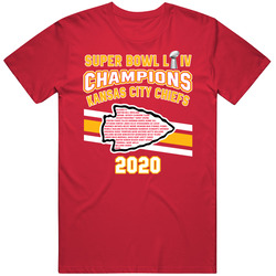 Kansas City Superbowl Liv Champs 2020 Football Fan Mens Cotton Tee T Shirt