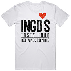 Ingo's Tasty Food Phoenix Arizona Top Restaurants Food Fan Lover Foodie Worn Look Mens Cotton Tee T Shirt