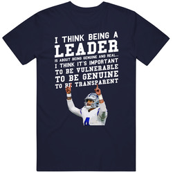 Dak Prescott Dallas Football Mental Health Quote Mens Cotton Tee T Shirt