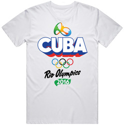 Cuba Rio 2016 Summer Olympic Games Sports Fan Mens Cotton Tee T Shirt