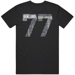 Oakland Football 1977 Superbowl Champions Team Roster Retro Sports Fan Mens Cotton Tee T Shirt