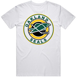 California Oakland Seals Hockey Logo Mens Cotton Tee T Shirt