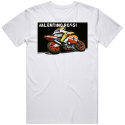 Valentino Rossi Motogp Racer Mens Cotton Tee T Shirt