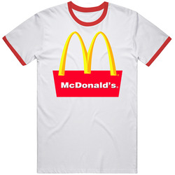 Mcdonalds Fast Food Golden Arches Symbol Vintage Logo Mens Cotton Tee T Shirt