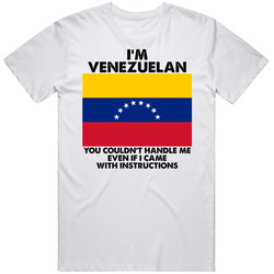 I'm Venezuelan Nationality Flag You Couldn't Handle Me Mens Cotton Tee T Shirt