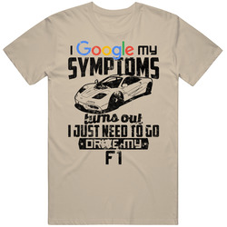 1992 Mclaren F1 Googled My Symptoms Drive My Car Worn Look Mens Cotton Tee T Shirt