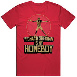 Richard Sherman Is My Homeboy San Francisco Football 2020 Mens Cotton Tee T Shirt