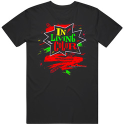 Living In Color The Television Series Retro Mens Cotton Tee T Shirt