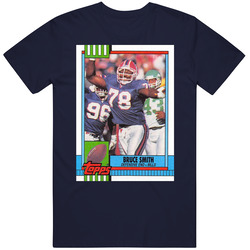 Bruce Smith Defensive End 90s Buffalo Football Pro Mens Cotton Tee T Shirt