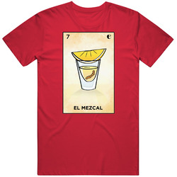 Loteria El Mezcal Card Lottery Gambling Fan Mens Cotton Tee T Shirt