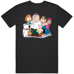 Family Guy Peter Lois Brian Griffin Meg Chris Mens Cotton Tee T Shirt