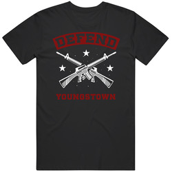 Defend Youngstown Strength Pride Mens Cotton Tee T Shirt