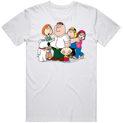Family Guy Peter Lois Brian Griffin Meg Chris Mens Cotton Tee T Shirt