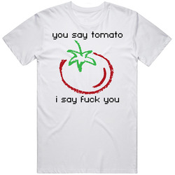 Tomato Tomotoe Funny Mens Cotton Tee T Shirt