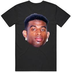 Deion Sanders Big Head Colorado Football Fan Mens Cotton Tee T Shirt