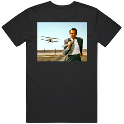 Crop-dusting Plane North By Northwest 1959 Movie Mens Cotton Tee T Shirt
