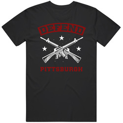 Defend Pittsburgh Strength Pride Mens Cotton Tee T Shirt