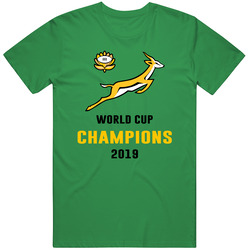 South Africa Rugby 2019 World Champions Fan Mens Cotton Tee T Shirt