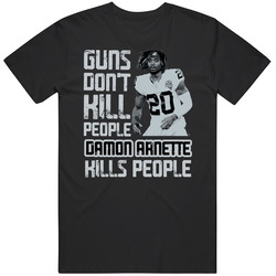 Guns Dont Kill Damon Arnette Kills People Las Vegas Football Mens Cotton Tee T Shirt