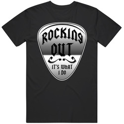 Rocking Out Its What I Do Music Mens Cotton Tee T Shirt