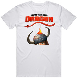 How To Train Your Dragon Cartoon Mens Cotton Tee T Shirt