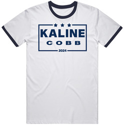 Al Kaline Ty Cobb For President 2024 Detroit Baseball Mens Cotton Tee T Shirt