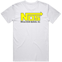 Nos Nitrous Oxide Systems Yellow Logo Mens Cotton Tee T Shirt