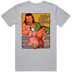 Jake The Snake Roberts Wrestling Legend Mens Cotton Tee T Shirt