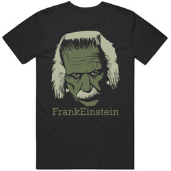 Frankeinstein Einstein Frankenstein Funny Horror Movie Genius Geek Halloween Mens Cotton Tee T Shirt