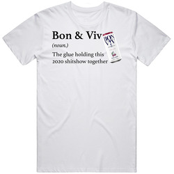 Bon And Viv Seltzer The Glue Holding This 2020 Shitshow Together Funny Drink Mens Cotton Tee T Shirt