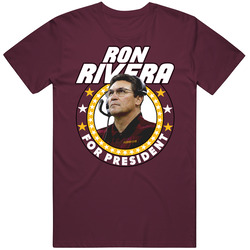 Ron Rivera For President Washington Football Coach Fan Mens Cotton Tee T Shirt