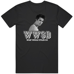 Stiles Stilinski Wwsd What Would Stiles Do Teen Wolf Favorite Character Tv Show Fan Mens Cotton Tee T Shirt