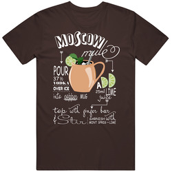 Moscow Mule Drink Recipe Cool Drinking Fan Mens Cotton Tee T Shirt