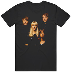 Abba The Album Music Band Black Mens Cotton Tee T Shirt