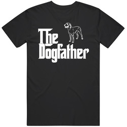 Vizsla Custom Dog Breed The Dogfather Black Mens Cotton Tee T Shirt
