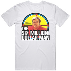 The Six Million Dollar Man Colonel Steve Austin Mens Cotton Tee T Shirt