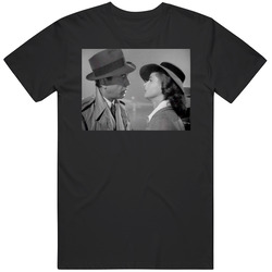 Rick And Ilsa Airport Farewell Casablanca 1942 Movie Mens Cotton Tee T Shirt