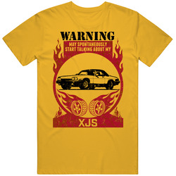 1989 Jaguar Xjs Warning May Start Talking About My Car Worn Look Mens Cotton Tee T Shirt