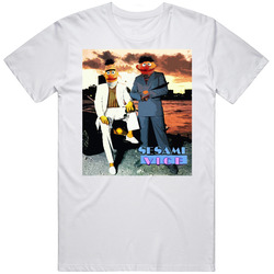 Bert And Ernie Sesame Street Miami Vice Mens Cotton Tee T Shirt