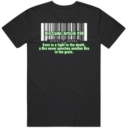 Bro Code Article 38 Mens Cotton Tee T Shirt