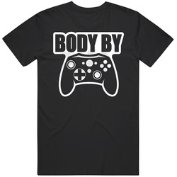 Body By Video Games Funny Mens Cotton Tee T Shirt
