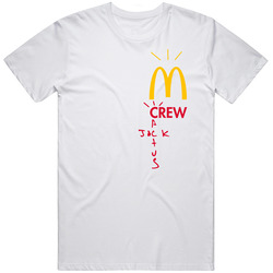 Mcdonalds Crew Cactus Jack Celeb Collaboration Mens Cotton Tee T Shirt