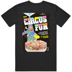 Circus Fun Box Greatest Cereal Of All Time Breakfast Fan Foodie Mens Cotton Tee T Shirt