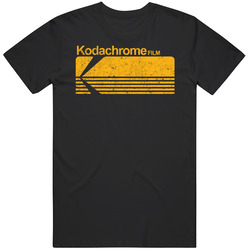 Retro Grunge Kodachrome Logo Worn Vintage Look Mens Cotton Tee T Shirt
