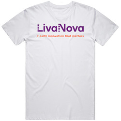 Livanova Plc Nasdaq Company Logo Employee Fan Mens Cotton Tee T Shirt