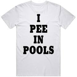 I Pee In Pools Funny Summer Party Joke Mens Cotton Tee T Shirt