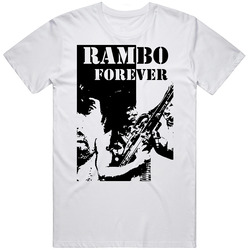 Rambo Sylvester Stallone Retro 80s Mens Cotton Tee T Shirt
