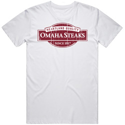 Omaha Steaks 1917 Logo Popular Steak Brand Food Fan Gift Mens Cotton Tee T Shirt